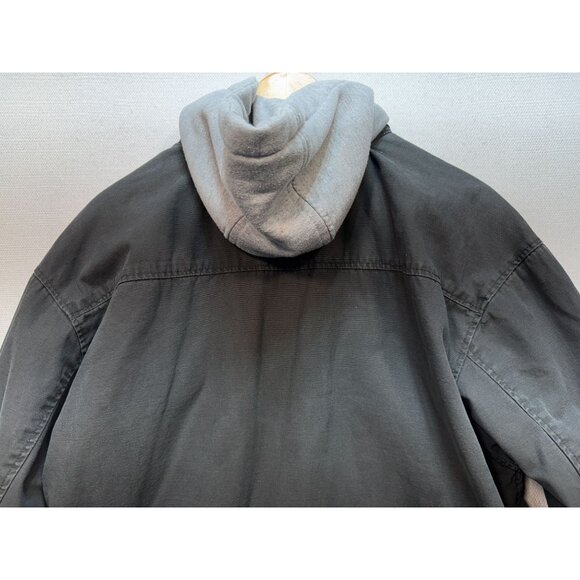 Wolverine Mens Utility Hooded Jacket Size XL Gray Insulated Outdoors Camping - Picture 15 of 16